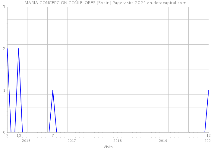MARIA CONCEPCION GOÑI FLORES (Spain) Page visits 2024 