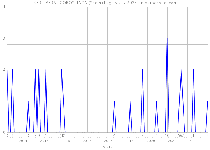 IKER LIBERAL GOROSTIAGA (Spain) Page visits 2024 