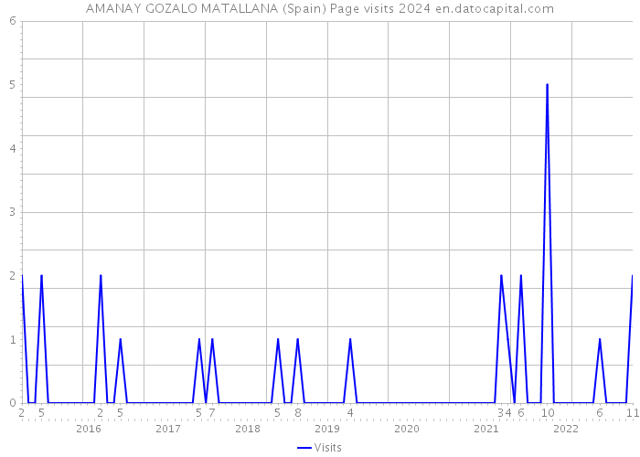 AMANAY GOZALO MATALLANA (Spain) Page visits 2024 