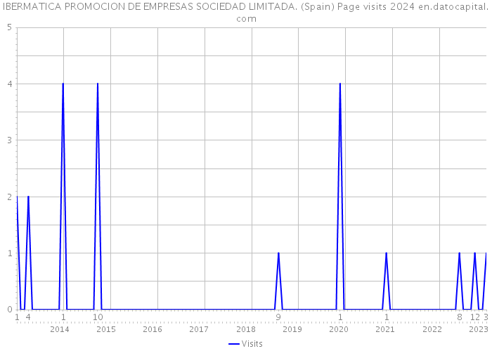 IBERMATICA PROMOCION DE EMPRESAS SOCIEDAD LIMITADA. (Spain) Page visits 2024 