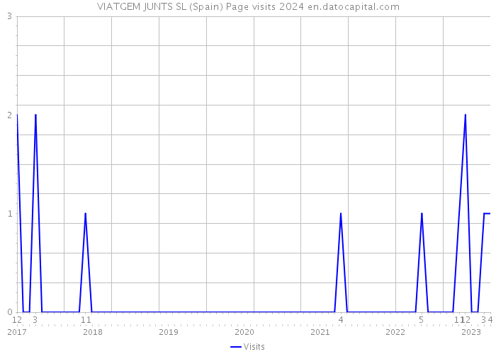 VIATGEM JUNTS SL (Spain) Page visits 2024 