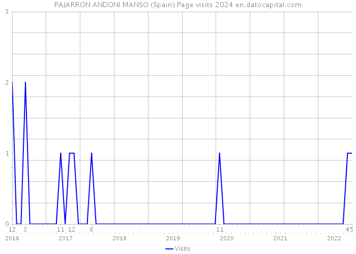 PAJARRON ANDONI MANSO (Spain) Page visits 2024 