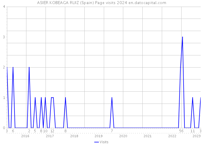 ASIER KOBEAGA RUIZ (Spain) Page visits 2024 