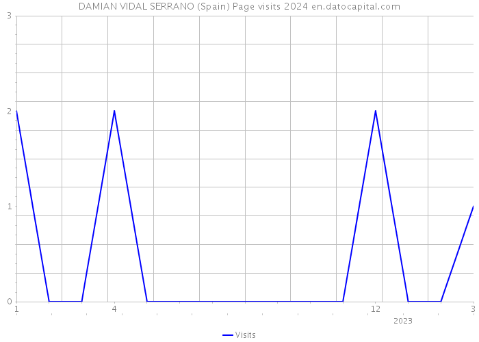 DAMIAN VIDAL SERRANO (Spain) Page visits 2024 