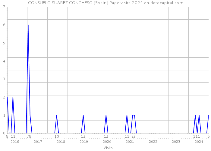 CONSUELO SUAREZ CONCHESO (Spain) Page visits 2024 