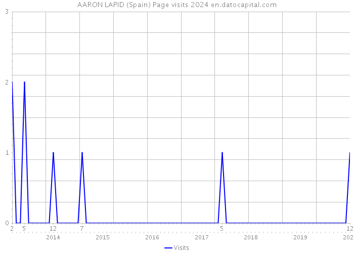 AARON LAPID (Spain) Page visits 2024 