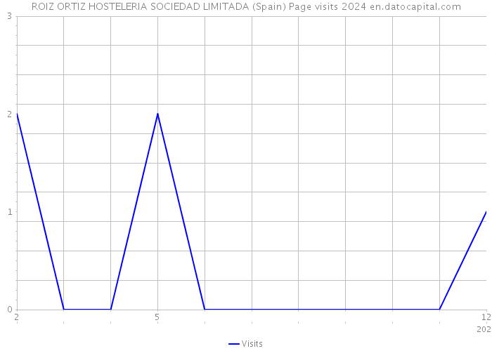 ROIZ ORTIZ HOSTELERIA SOCIEDAD LIMITADA (Spain) Page visits 2024 
