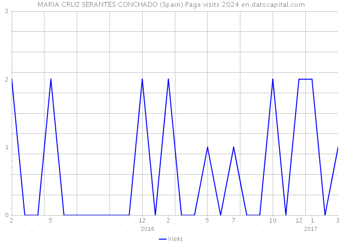 MARIA CRUZ SERANTES CONCHADO (Spain) Page visits 2024 