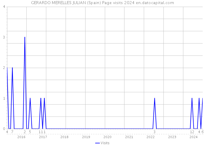 GERARDO MERELLES JULIAN (Spain) Page visits 2024 