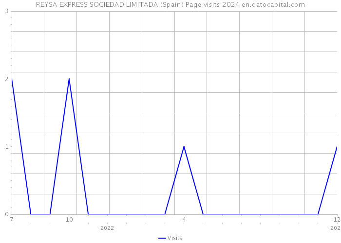 REYSA EXPRESS SOCIEDAD LIMITADA (Spain) Page visits 2024 