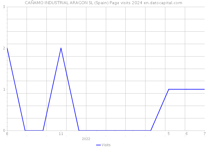 CAÑAMO INDUSTRIAL ARAGON SL (Spain) Page visits 2024 