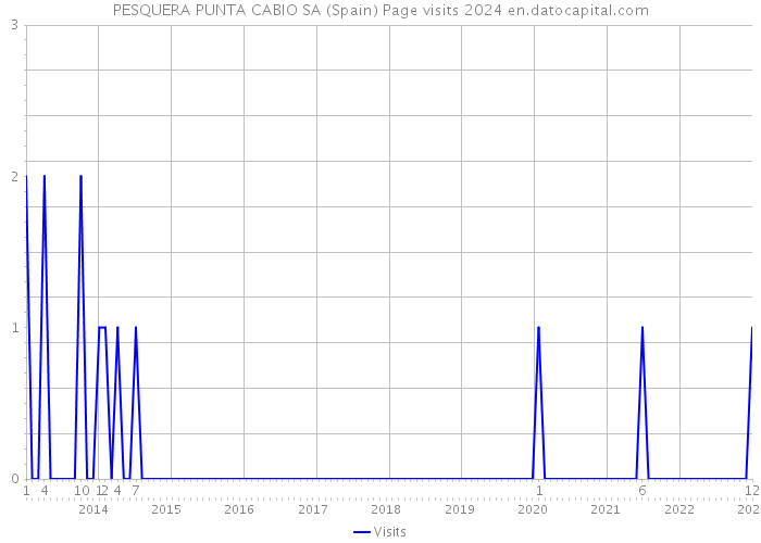 PESQUERA PUNTA CABIO SA (Spain) Page visits 2024 