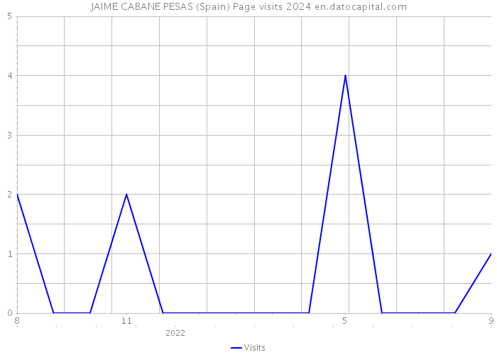 JAIME CABANE PESAS (Spain) Page visits 2024 