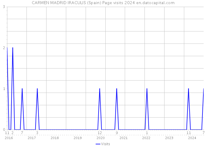 CARMEN MADRID IRACULIS (Spain) Page visits 2024 