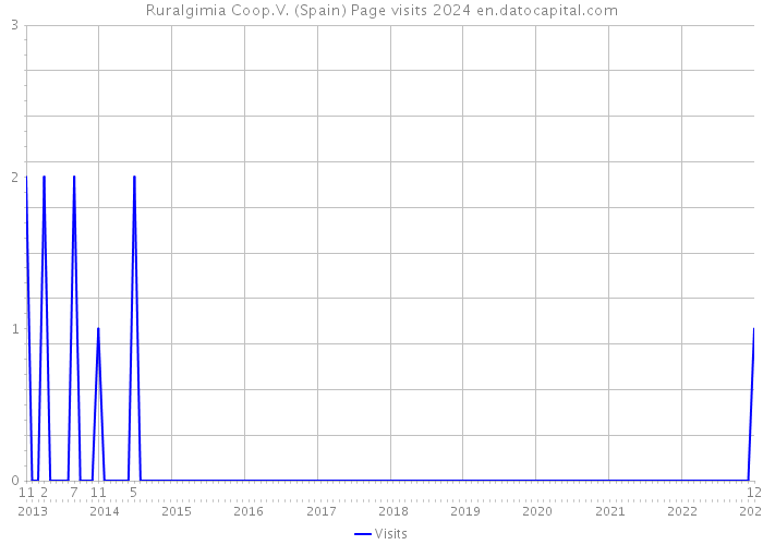 Ruralgimia Coop.V. (Spain) Page visits 2024 