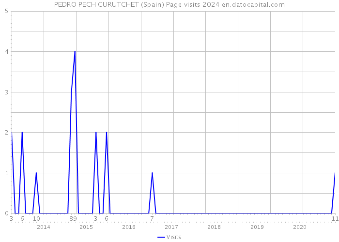 PEDRO PECH CURUTCHET (Spain) Page visits 2024 