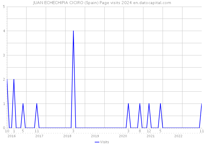 JUAN ECHECHIPIA CICIRO (Spain) Page visits 2024 