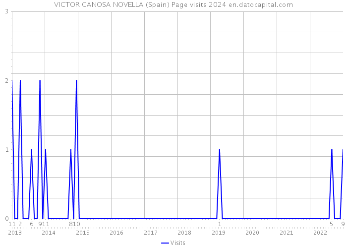 VICTOR CANOSA NOVELLA (Spain) Page visits 2024 