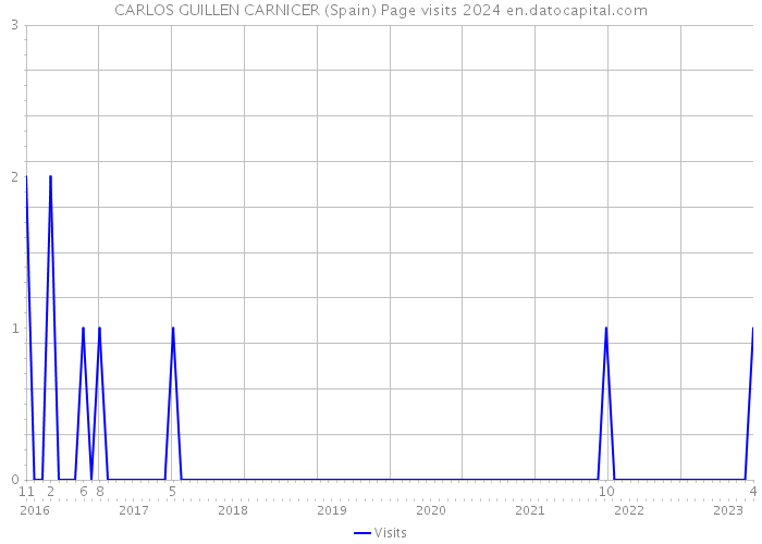 CARLOS GUILLEN CARNICER (Spain) Page visits 2024 