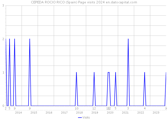 CEPEDA ROCIO RICO (Spain) Page visits 2024 