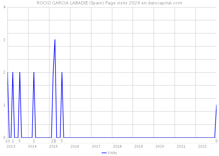 ROCIO GARCIA LABADIE (Spain) Page visits 2024 