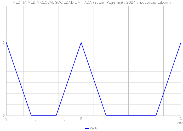 MEDINA MEDIA GLOBAL SOCIEDAD LIMITADA (Spain) Page visits 2024 