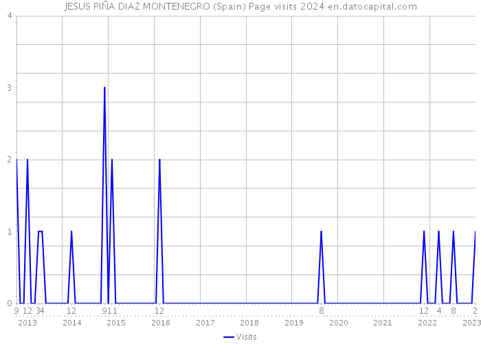 JESUS PIÑA DIAZ MONTENEGRO (Spain) Page visits 2024 