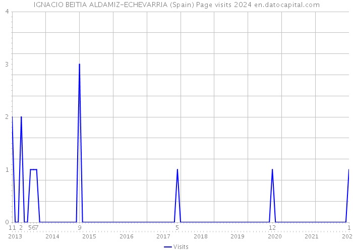 IGNACIO BEITIA ALDAMIZ-ECHEVARRIA (Spain) Page visits 2024 