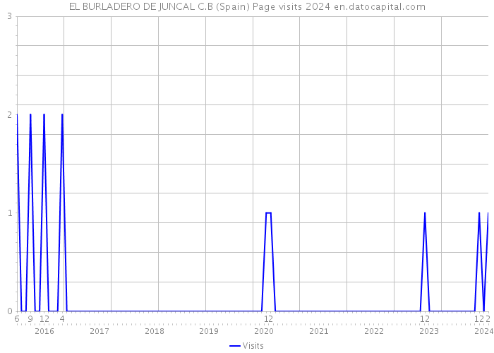 EL BURLADERO DE JUNCAL C.B (Spain) Page visits 2024 