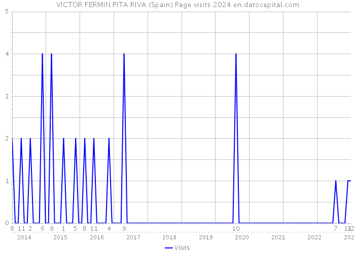 VICTOR FERMIN PITA RIVA (Spain) Page visits 2024 