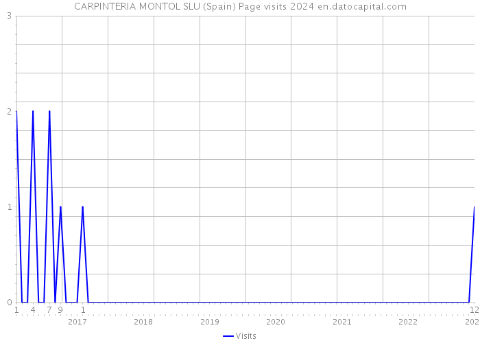 CARPINTERIA MONTOL SLU (Spain) Page visits 2024 