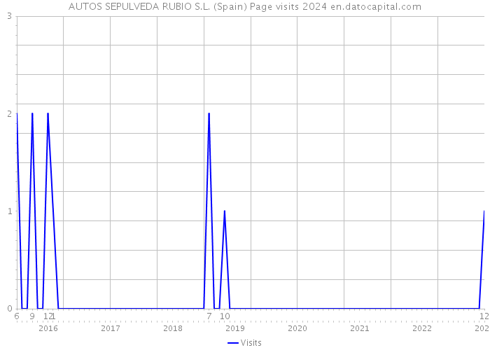 AUTOS SEPULVEDA RUBIO S.L. (Spain) Page visits 2024 