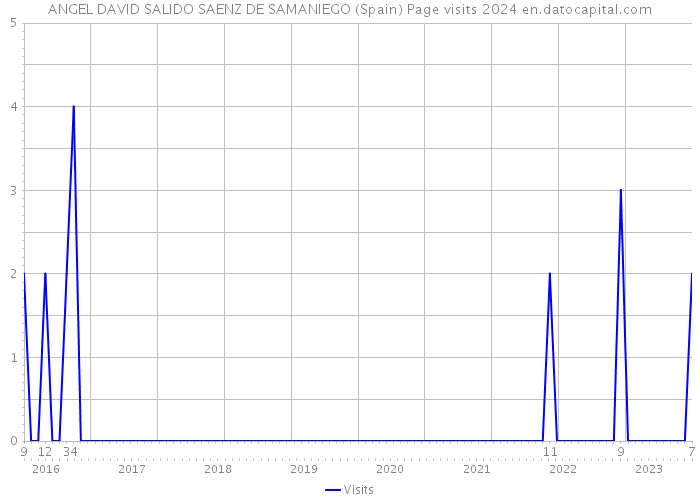 ANGEL DAVID SALIDO SAENZ DE SAMANIEGO (Spain) Page visits 2024 