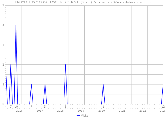  PROYECTOS Y CONCURSOS REYCUR S.L. (Spain) Page visits 2024 