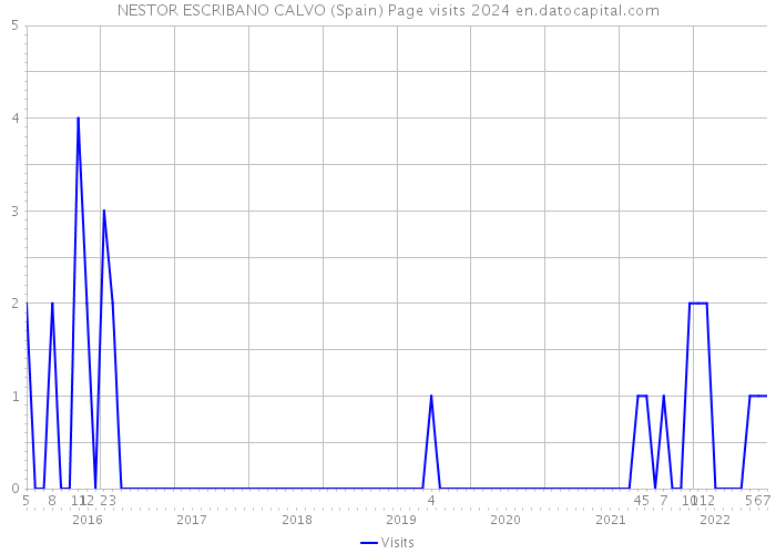 NESTOR ESCRIBANO CALVO (Spain) Page visits 2024 