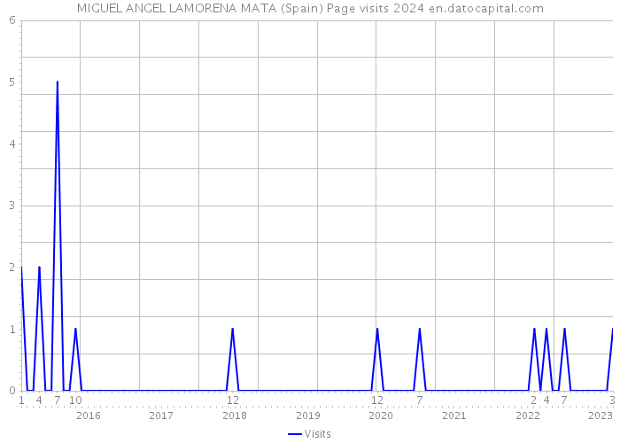 MIGUEL ANGEL LAMORENA MATA (Spain) Page visits 2024 