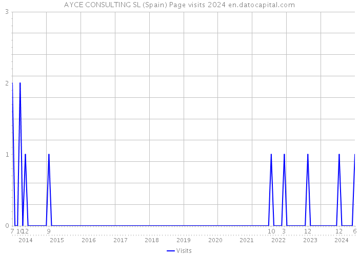 AYCE CONSULTING SL (Spain) Page visits 2024 