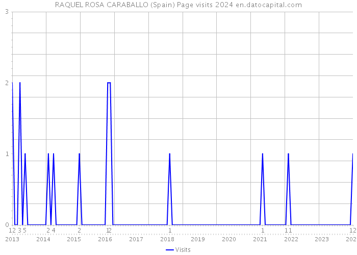 RAQUEL ROSA CARABALLO (Spain) Page visits 2024 