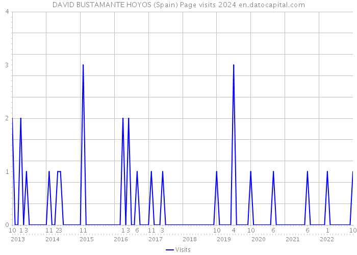 DAVID BUSTAMANTE HOYOS (Spain) Page visits 2024 