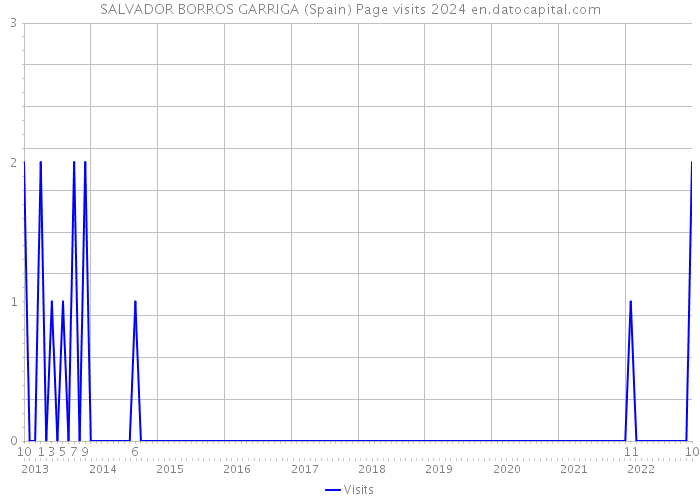 SALVADOR BORROS GARRIGA (Spain) Page visits 2024 