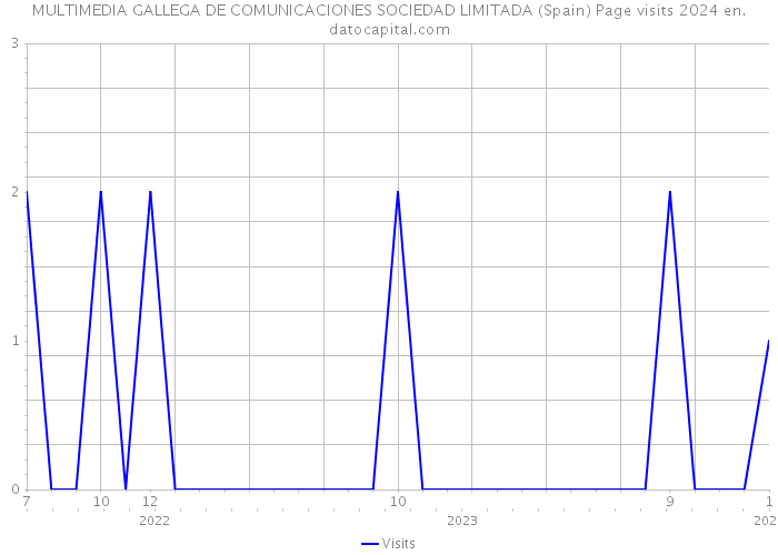 MULTIMEDIA GALLEGA DE COMUNICACIONES SOCIEDAD LIMITADA (Spain) Page visits 2024 