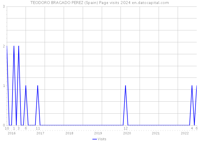 TEODORO BRAGADO PEREZ (Spain) Page visits 2024 