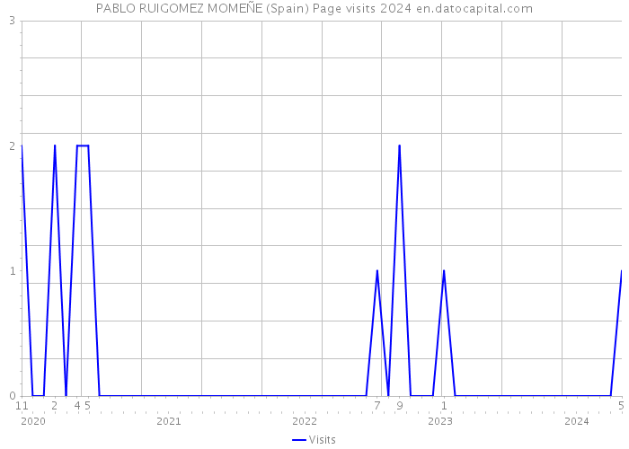 PABLO RUIGOMEZ MOMEÑE (Spain) Page visits 2024 