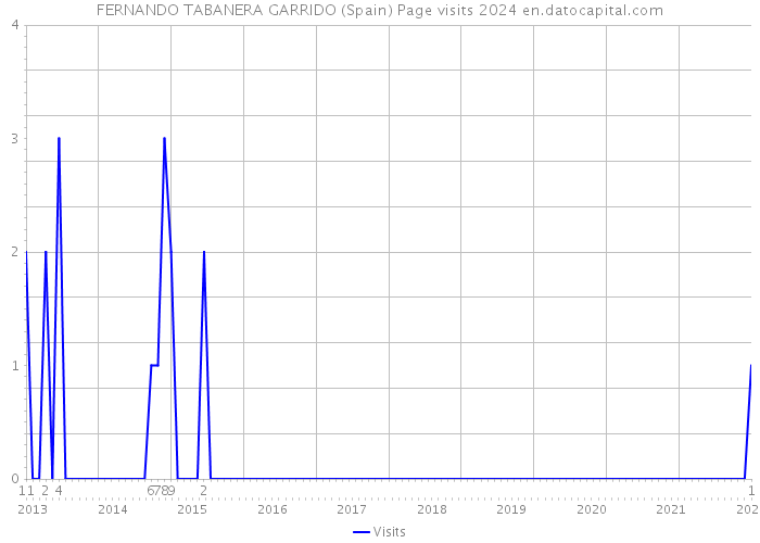FERNANDO TABANERA GARRIDO (Spain) Page visits 2024 
