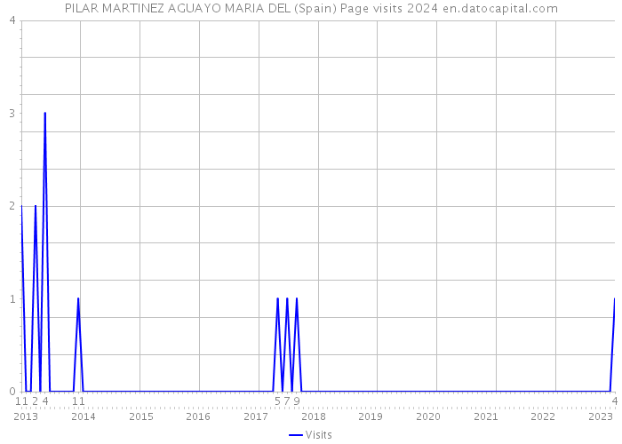 PILAR MARTINEZ AGUAYO MARIA DEL (Spain) Page visits 2024 