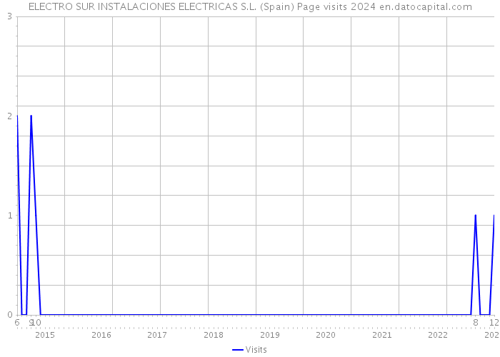 ELECTRO SUR INSTALACIONES ELECTRICAS S.L. (Spain) Page visits 2024 