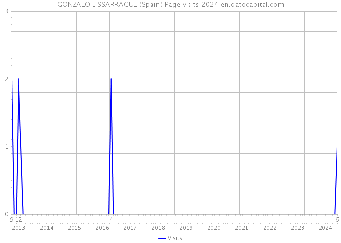 GONZALO LISSARRAGUE (Spain) Page visits 2024 