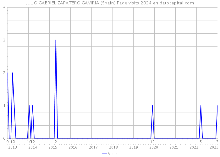 JULIO GABRIEL ZAPATERO GAVIRIA (Spain) Page visits 2024 