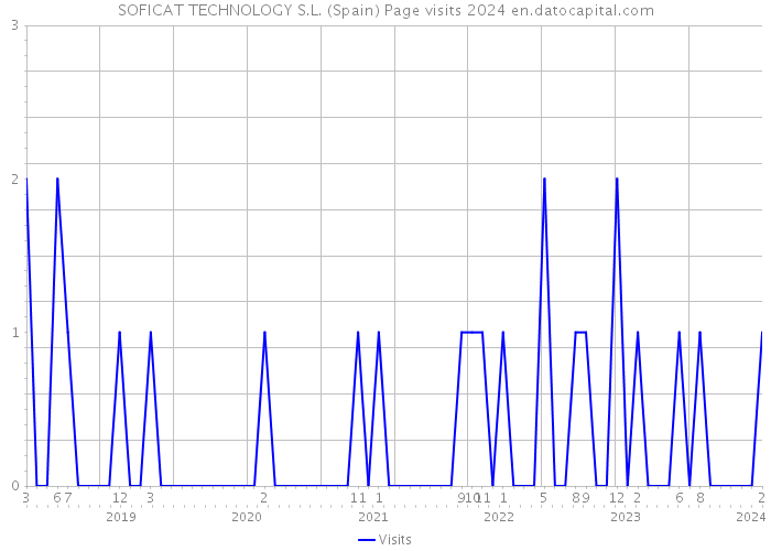 SOFICAT TECHNOLOGY S.L. (Spain) Page visits 2024 
