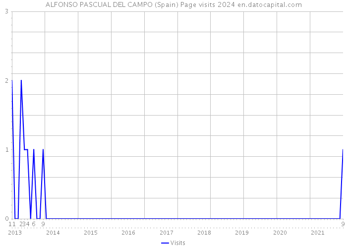ALFONSO PASCUAL DEL CAMPO (Spain) Page visits 2024 